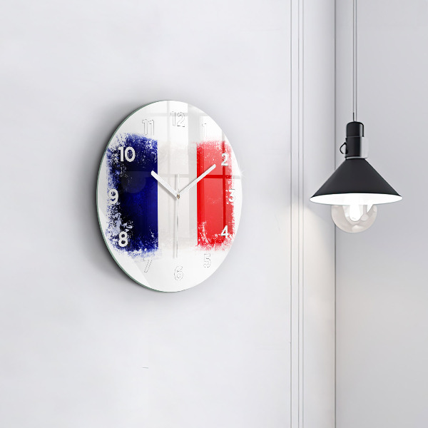Horloge ronde Drapeau de la France