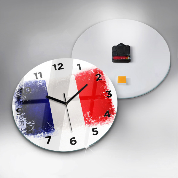 Horloge ronde Drapeau de la France