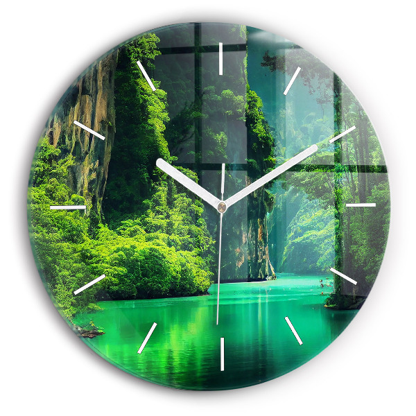 Horloge ronde Le paysage naturel de la Thaïlande