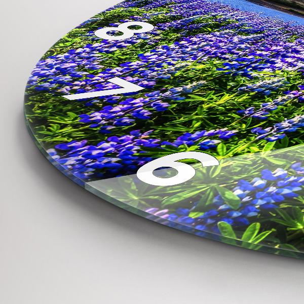 Horloge ronde Vue sur la montagne Islande