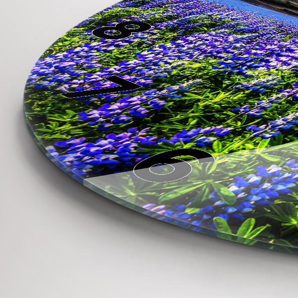 Horloge ronde Vue sur la montagne Islande