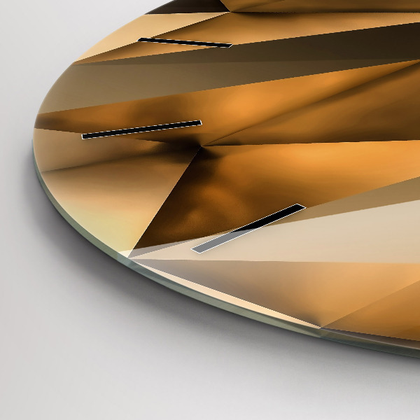 Horloge ronde Texture géométrique