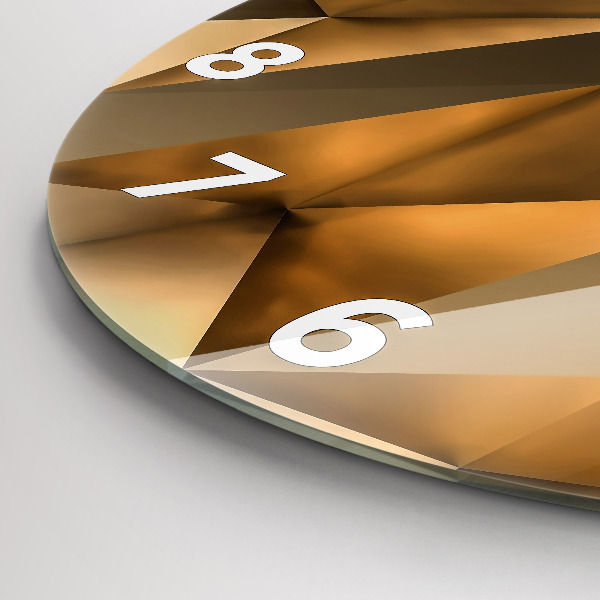 Horloge ronde Texture géométrique