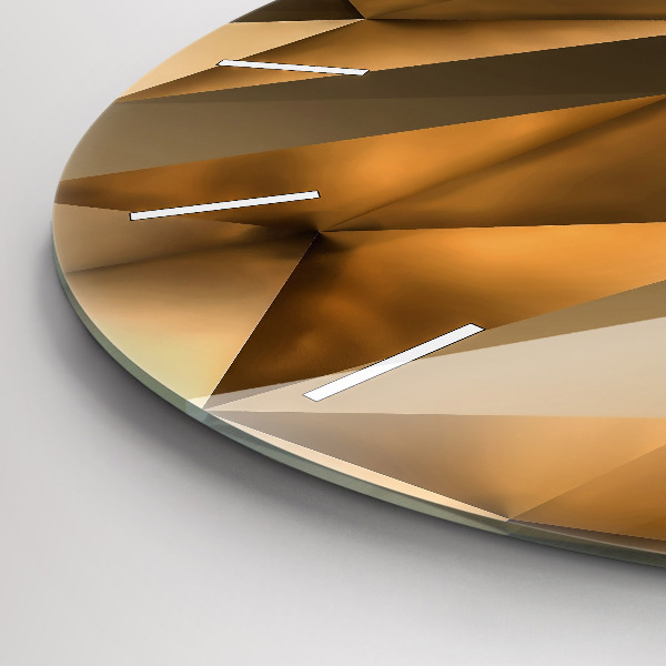 Horloge ronde Texture géométrique