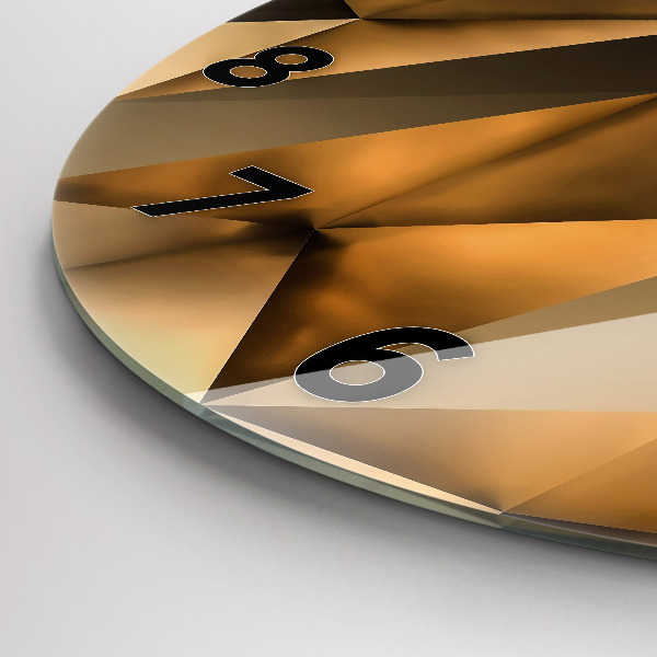 Horloge ronde Texture géométrique