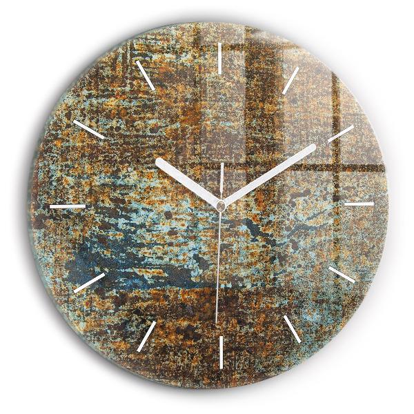 Horloge ronde Texture de vieux métal