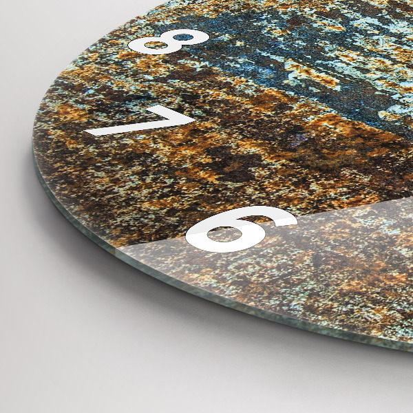 Horloge ronde Texture de vieux métal