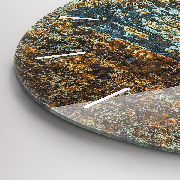 Horloge ronde Texture de vieux métal