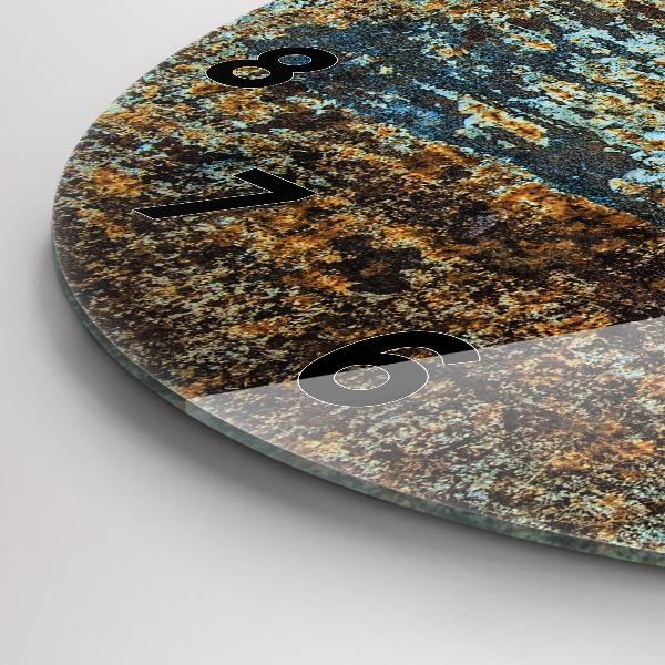 Horloge ronde Texture de vieux métal