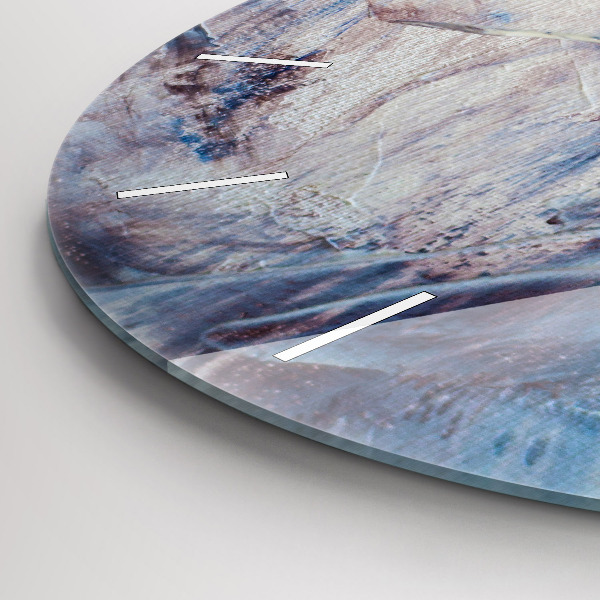 Pendule murale ronde Texture de peinture abstraite