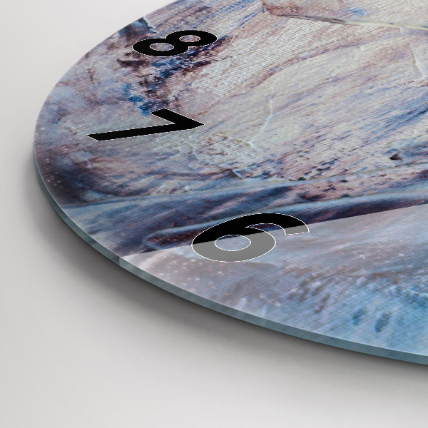 Pendule murale ronde Texture de peinture abstraite