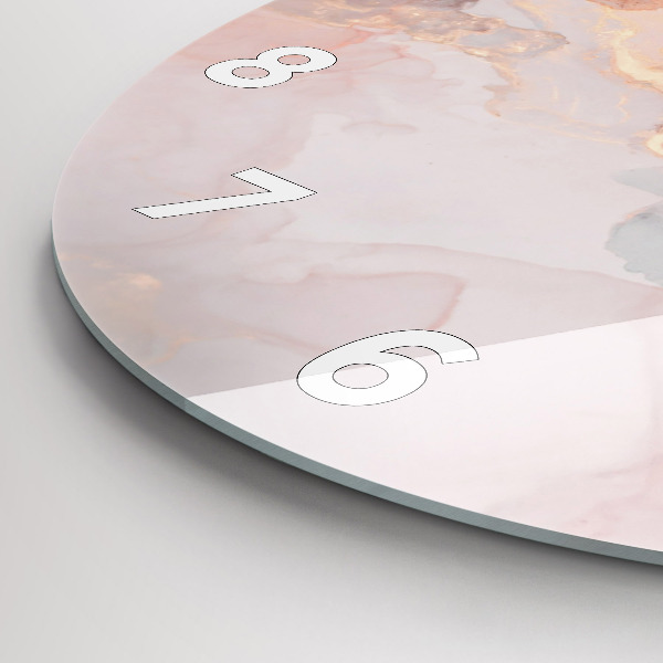 Pendule murale ronde Texture de marbre