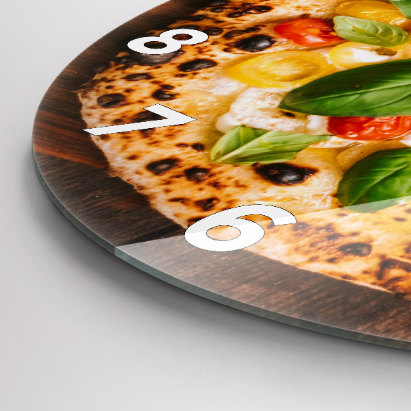 Horloge ronde pizza italienne