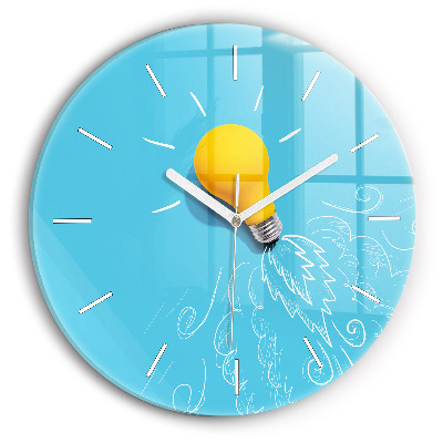 Horloge ronde 'Dessin d''ampoule'