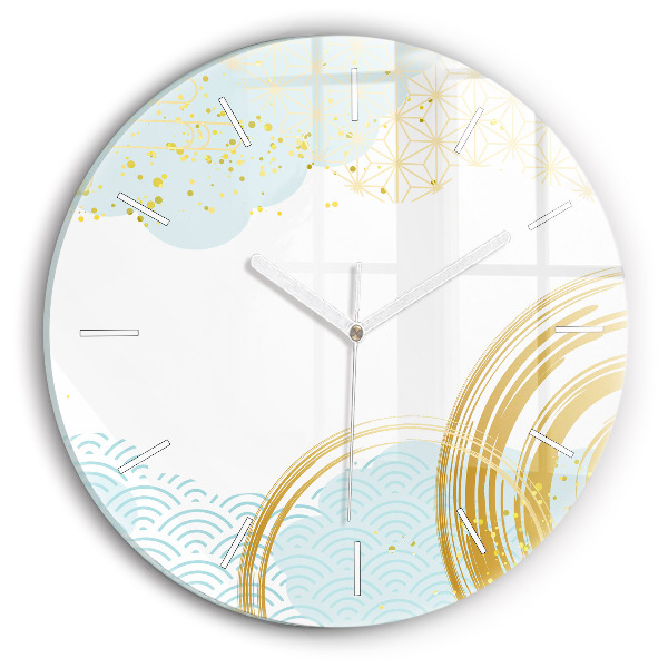 Horloge ronde Motif décoratif