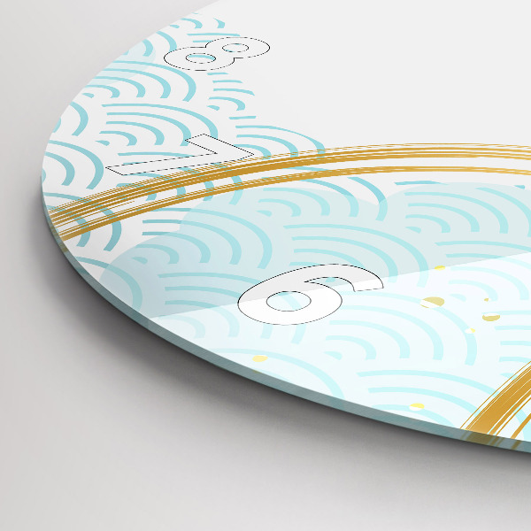 Horloge ronde Motif décoratif