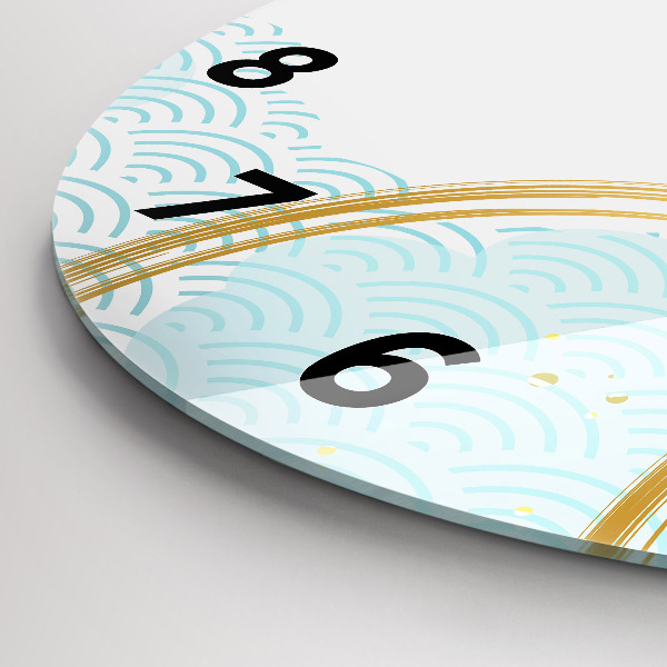 Horloge ronde Motif décoratif