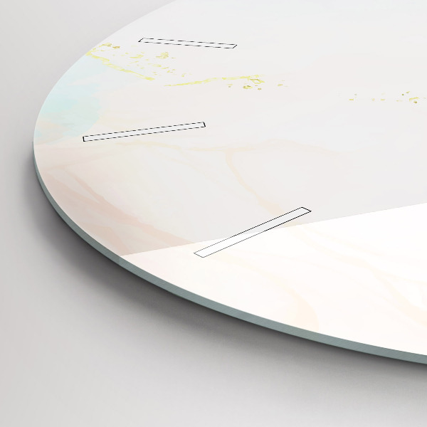 Horloge ronde Aquarelle marbrée