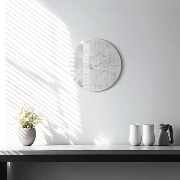 Horloge ronde Mur en béton