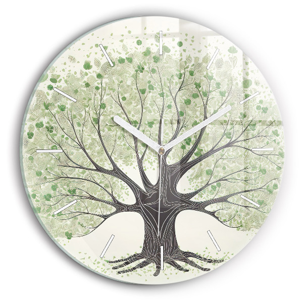 Horloge ronde Nature des grands arbres