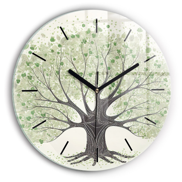 Horloge ronde Nature des grands arbres