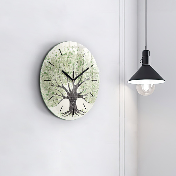 Horloge ronde Nature des grands arbres