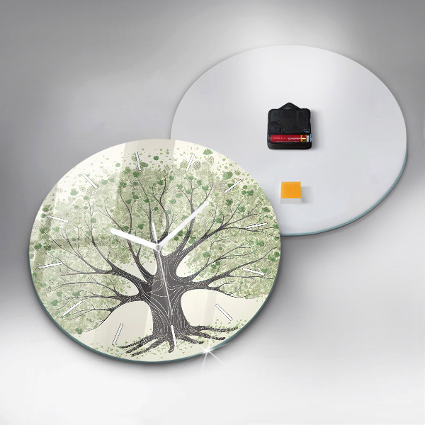 Horloge ronde Nature des grands arbres