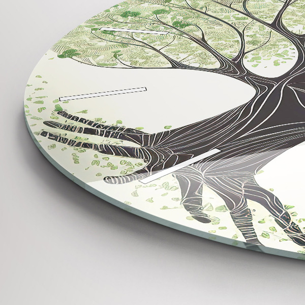 Horloge ronde Nature des grands arbres