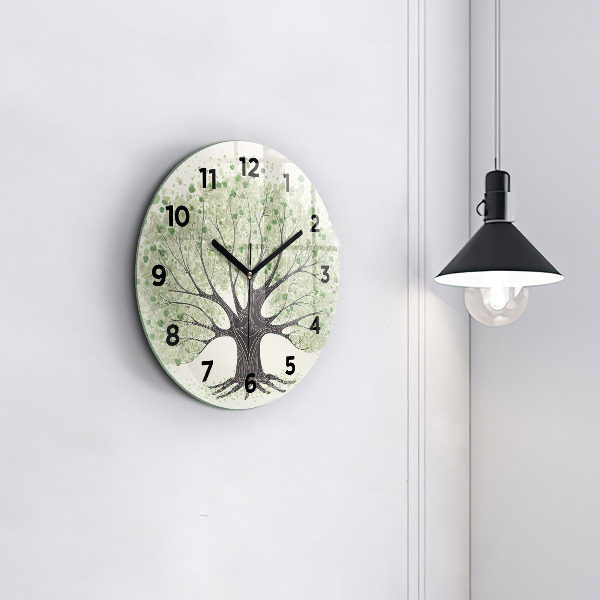 Horloge ronde Nature des grands arbres