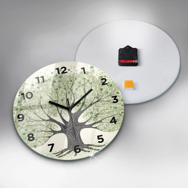 Horloge ronde Nature des grands arbres