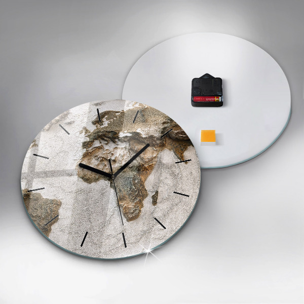 Horloge ronde Carte du vieux monde