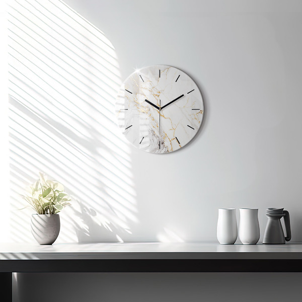 Horloge ronde Marbre décoratif