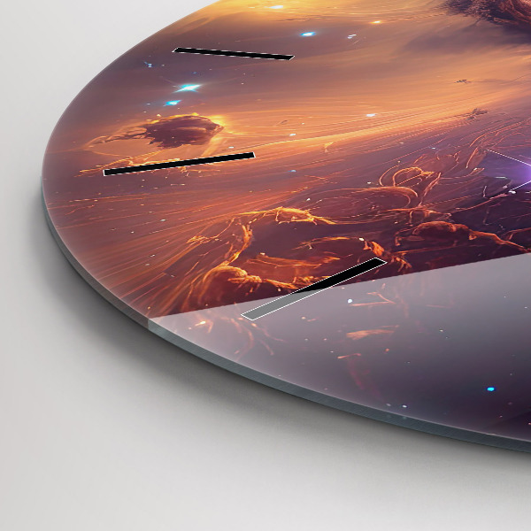 Horloge ronde Le monde cosmique des étoiles