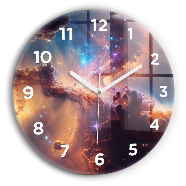 Horloge ronde Le monde cosmique des étoiles