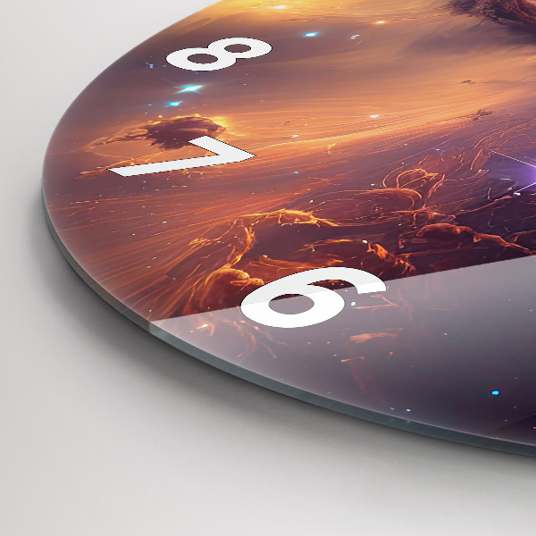 Horloge ronde Le monde cosmique des étoiles