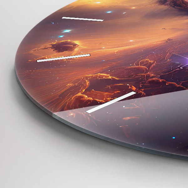 Horloge ronde Le monde cosmique des étoiles