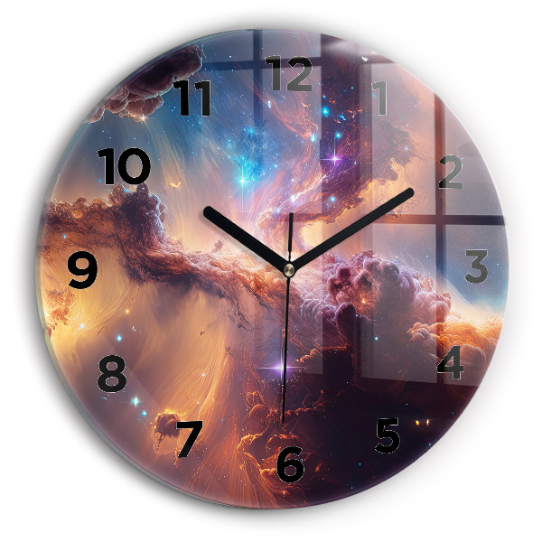 Horloge ronde Le monde cosmique des étoiles