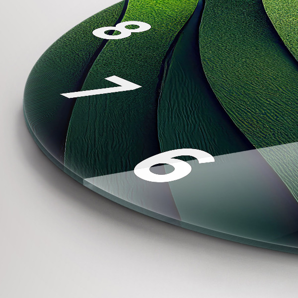 Horloge ronde Résumé des champs verts