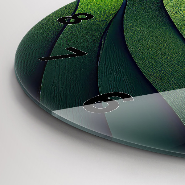 Horloge ronde Résumé des champs verts