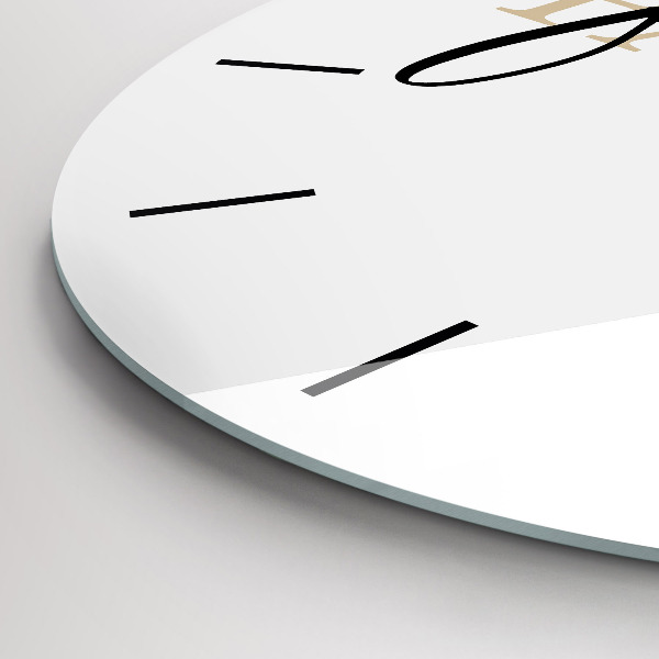 Horloge ronde Inscription familiale