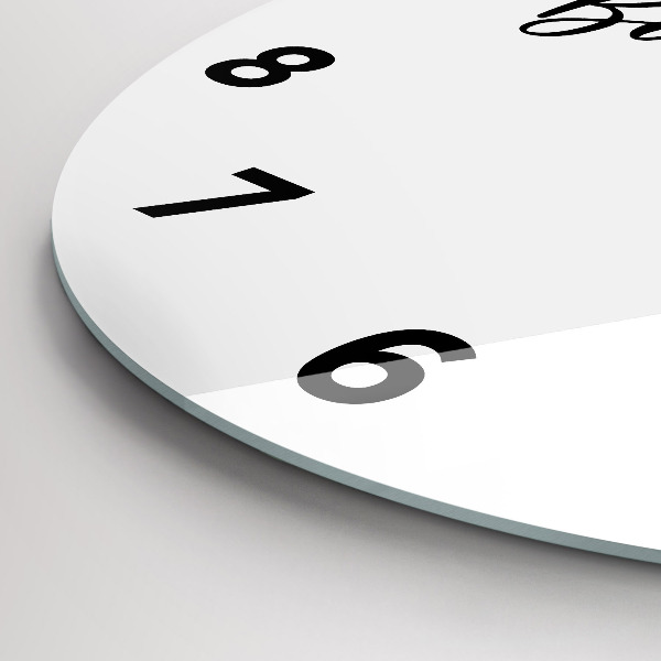 Horloge ronde 'L''inscription Bon voyage'