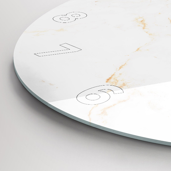 Horloge ronde Marbre élégant