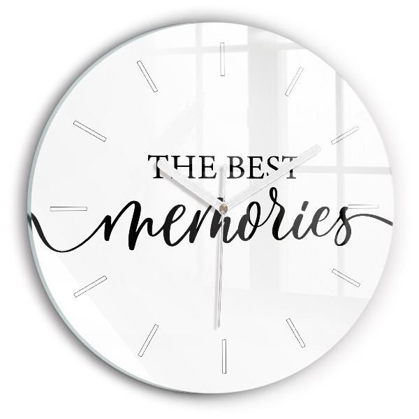 Horloge ronde 'L''inscription Souvenirs'