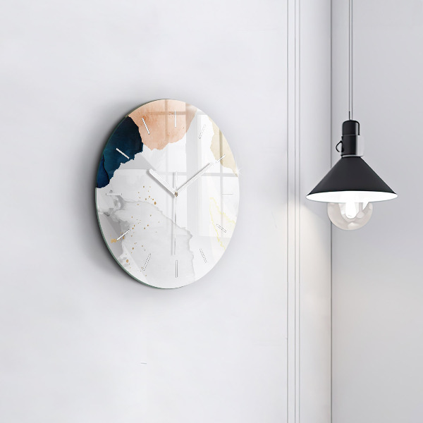 Horloge ronde 'Taches d''abstraction'