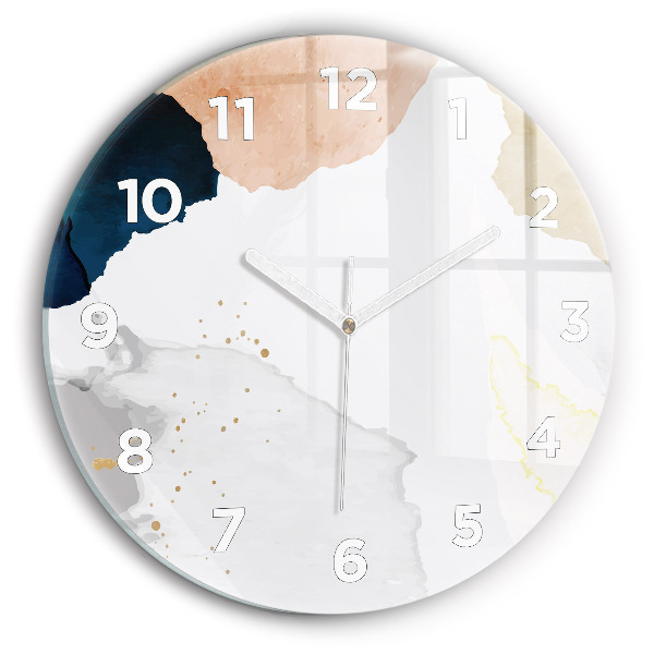 Horloge ronde 'Taches d''abstraction'