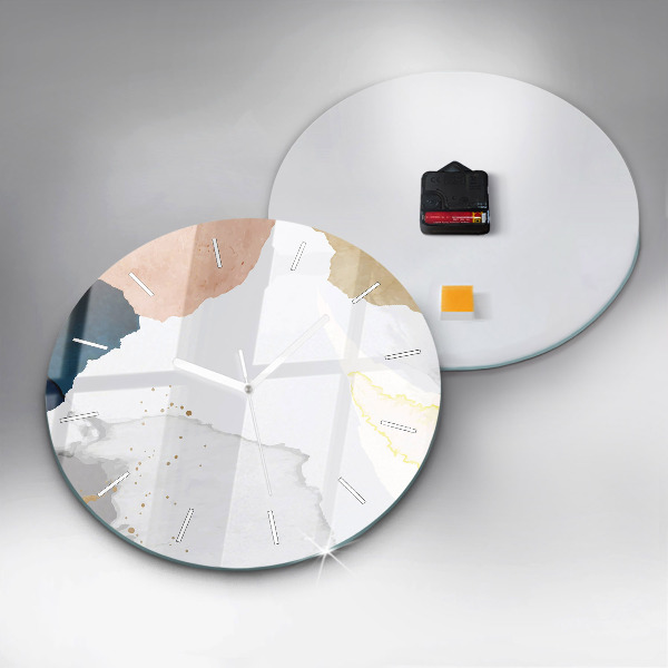 Horloge ronde 'Taches d''abstraction'