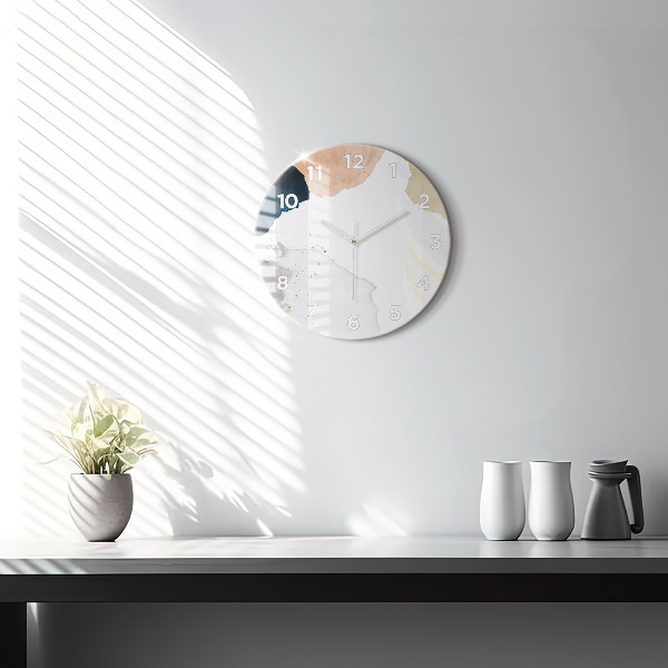 Horloge ronde 'Taches d''abstraction'