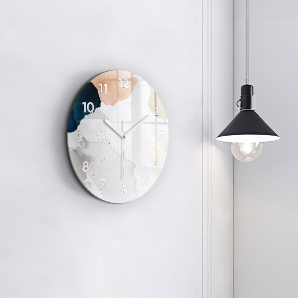 Horloge ronde 'Taches d''abstraction'
