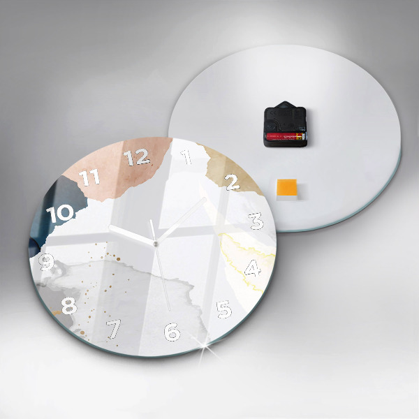 Horloge ronde 'Taches d''abstraction'