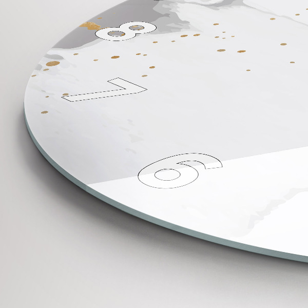 Horloge ronde 'Taches d''abstraction'